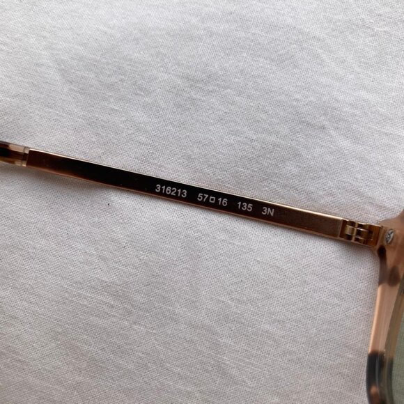 Michael Kors Women MK 2024 316213 Adrianna II Pink Tort Sunglasses Brown Lens - Picture 9 of 13